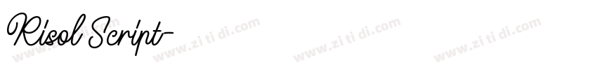 Risol Script字体转换
